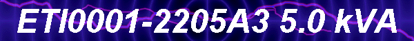 ETI0001-2205A3 5.0 kVA