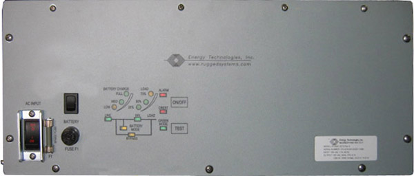 ETI0001-2275 Rugged MilSpec UPS Standard Front Panel Layout